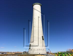 大煙囪建筑施工現場